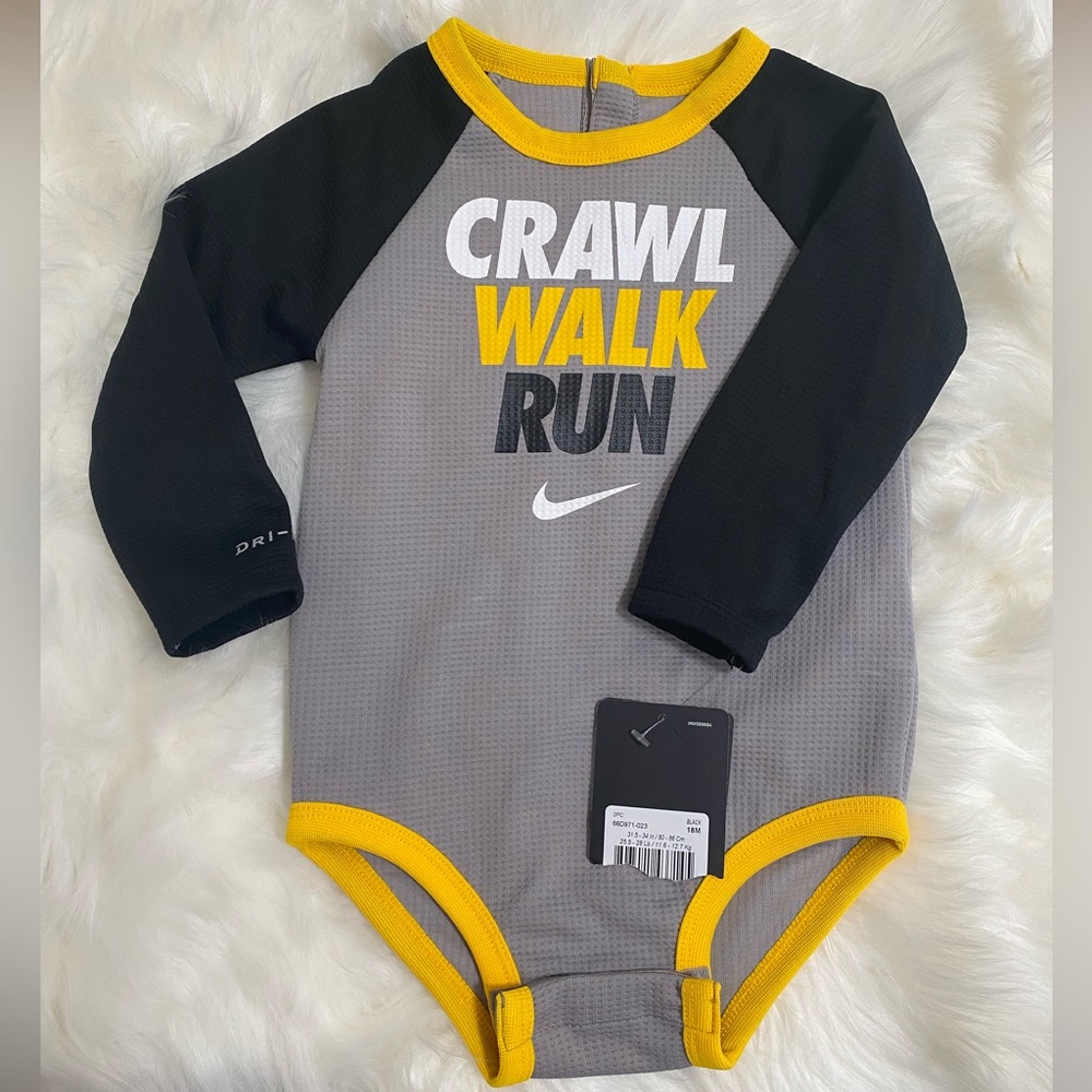 Nike baby long sleeve bodysuit